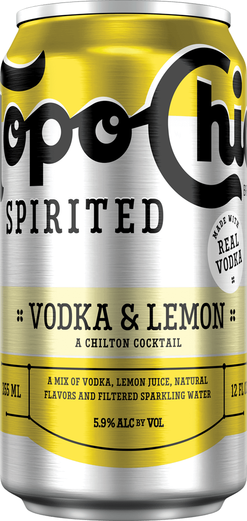vodka and lemon topochico can