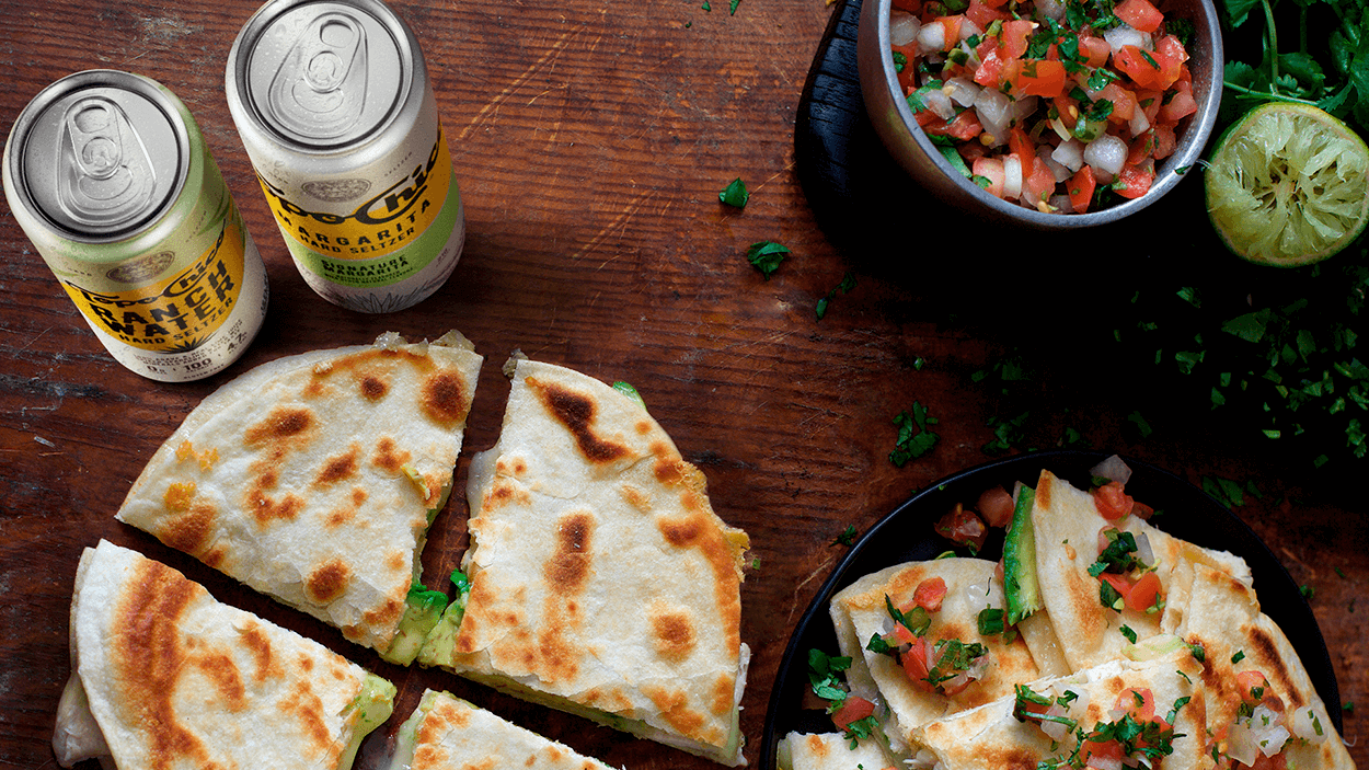 Quesadilla with pico de gallo