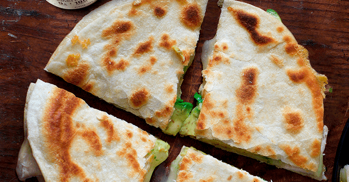 Quesadilla with pico de gallo