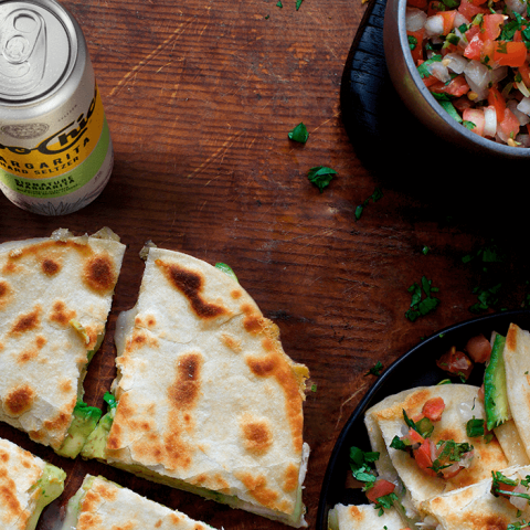 Quesadilla with pico de gallo